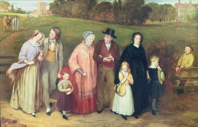 Sunnuntaiaamu - kävely kirkosta, 1846